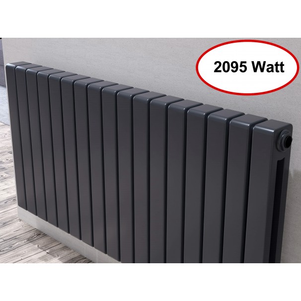 ELEGANT Design Flachheizkörper 1600x465 Mm, Doppellagig, Anthrazit – Effizient & Modern